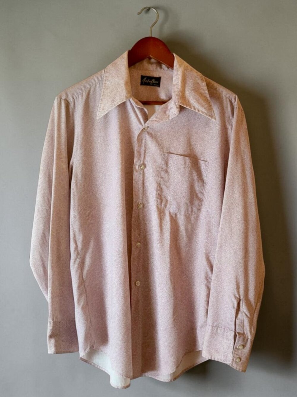 Vintage Martin Chase Men’s Pink Button Down Shirt Size 16-32/33 Large L Cotton